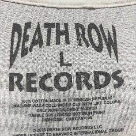 Death Row Records Chronic Throne Rap Record Label T-Shirt L - Picture 4 of 4
